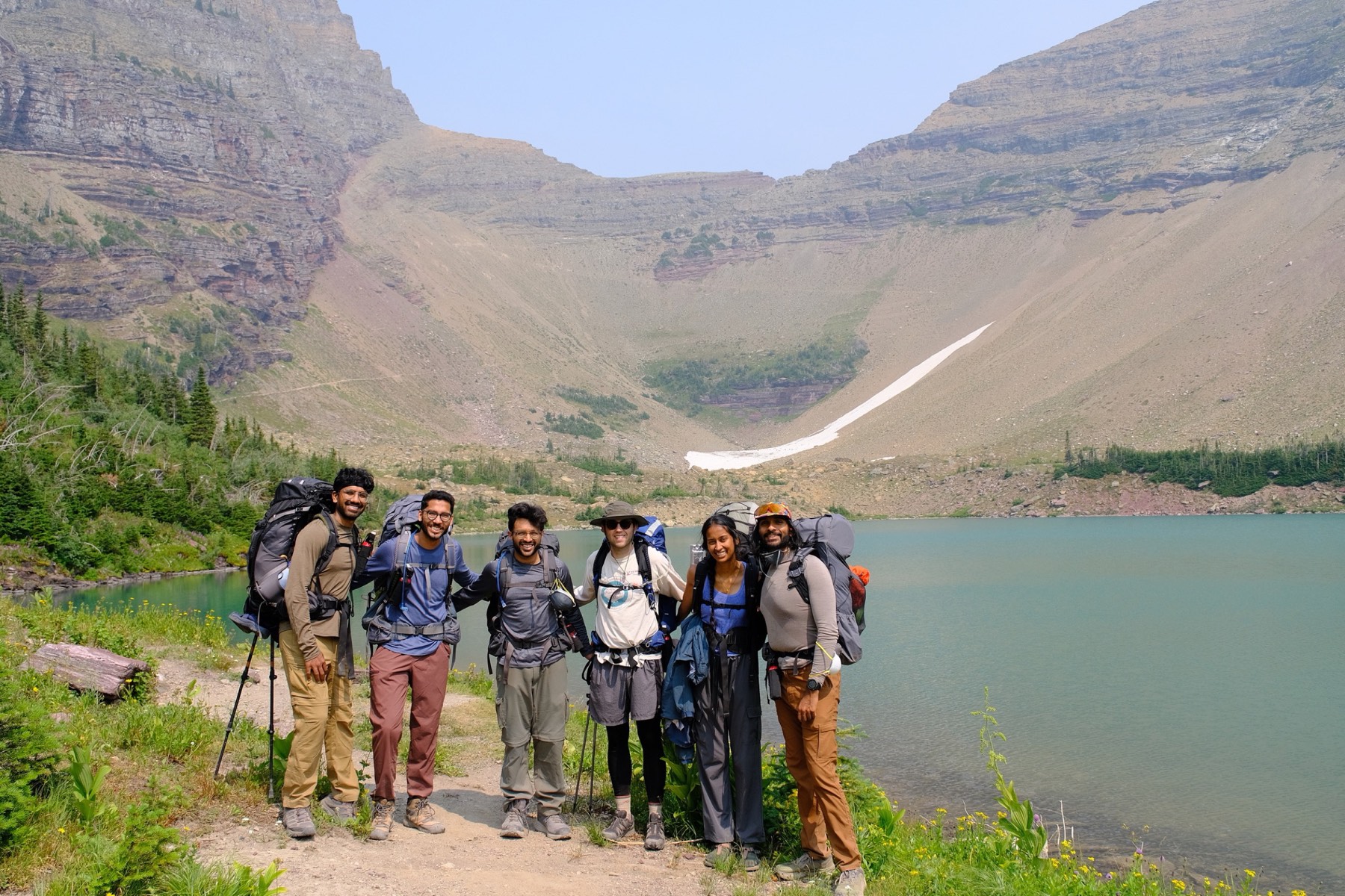 Group photo at Ptarmigan Lake