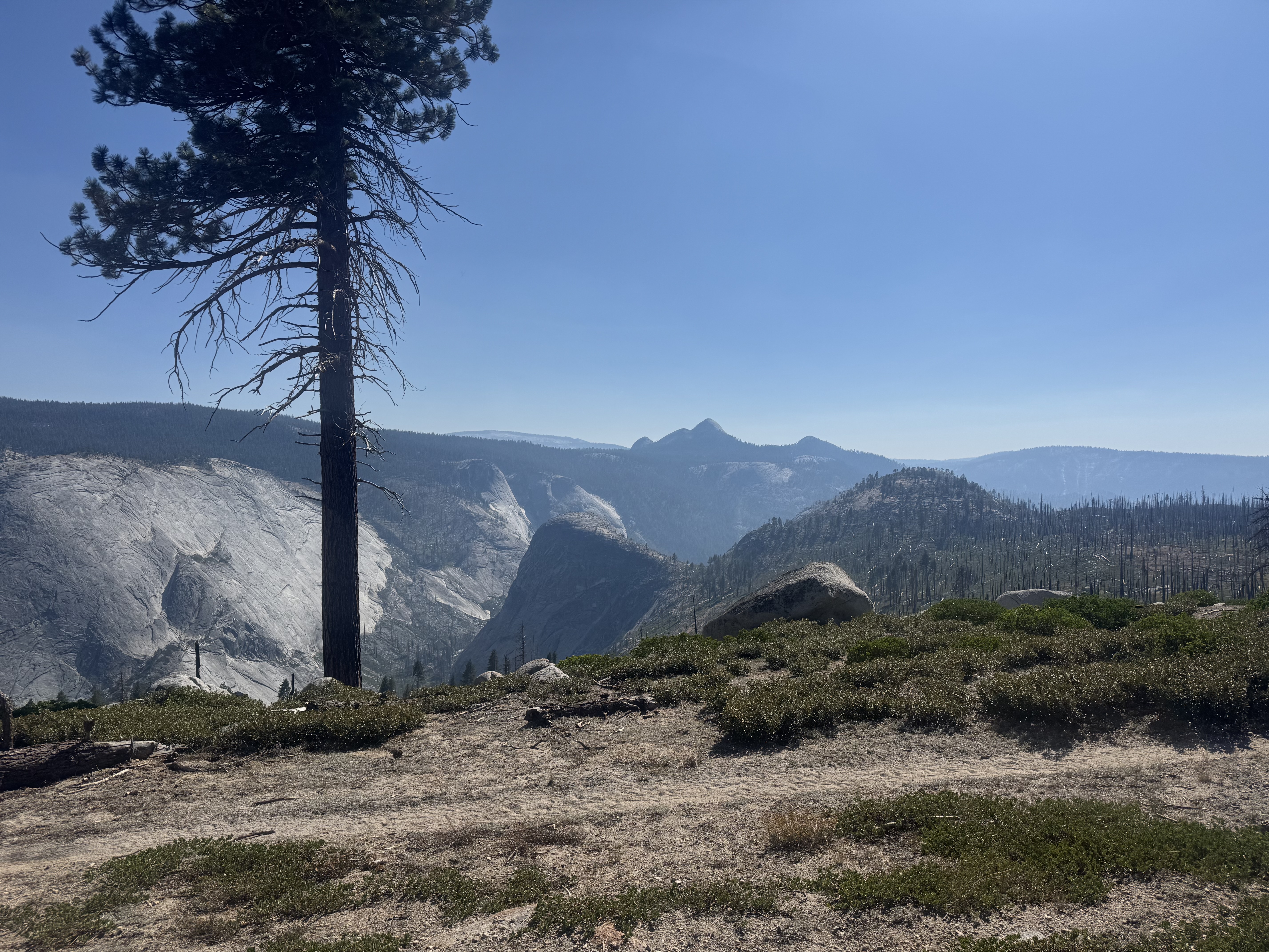 View from the trail near the end of the day